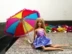 Cô gái Đồ Chơi Dress Up Phụ Kiện Búp Bê Trang Trí Nhà Công Chúa Tim Yi Màu Mini Umbrella Đường Kính 16 cm