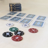 Подлинные три игрока Three A1010 Black Core Paper Poker Propume Card Card Club посвященная целая коробка бесплатная доставка