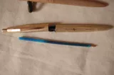 [满百包邮天津417铝杆按压出芯圆珠笔 实物拍摄库存全新怀旧经典笔]