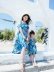 Cha mẹ và con mặc 2018 mới nữ mùa hè ăn mặc một gia đình của ba nữ các bà mẹ bãi biển kỳ nghỉ kích thước lớn đầm voan