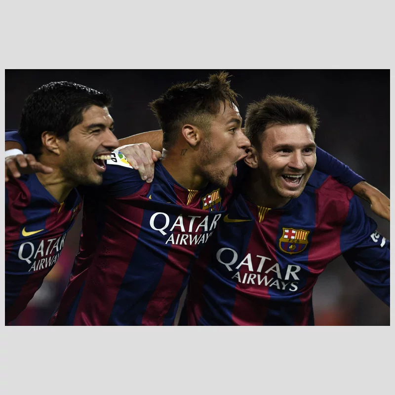 Постер MSN Barcelona Star Messine Marrusaerz футболист Звезда Д dormitory стена нашивка висит рисунок картина