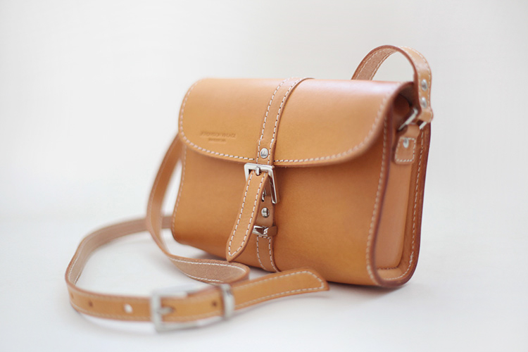 joydivision vintage handmade bag retro square leather bag simple brown - Messenger Bags & Sling Bags - Genuine Leather Brown