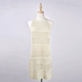 Трикотажная сексуальная майка топ, купальник, пляжная одежда для защиты от солнца, с открытой спиной