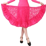 Летняя кружевная длинная юбка, большой размер