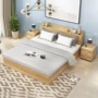 Hộ gia đình nhà phù hợp Cuối cùng 1,2 m 1,5 m 1,8 m lưu trữ hộp cao đúp giường tatami gỗ Phòng ngủ chính - Giường mẫu giường ngủ hiện đại