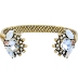 Vintage Bracelet Phụ nữ phong cách châu Âu và Mỹ cung cấp trang phục khí chất kim cương đá quý cũ lạnh vòng tay gió vòng tay nữ vàng 18k Vòng đeo tay Cuff