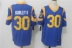 Quần áo bóng bầu dục người hâm mộ huyền thoại ưu tú ngắn tay thêu kích thước lớn hip-hop nam Rams Ram 30 # GURLEYII bóng bầu dục