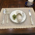 Mimidi cao cấp khuyến mãi cotton linen linen bảng mat placemat cách nhiệt bát pad pad ren bảng mat Khăn trải bàn