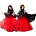 Halloween trẻ em trình diễn trang phục cho bé gái 2023 bé gái công chúa phù thủy cosplay cosplay hiệu suất