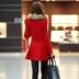 Áo khoác len nữ nhỏ dài phần phiên bản Hàn Quốc 2018 mẫu mới mùa thu đông áo khoác nữ dài hàn quốc Accentuated eo áo
