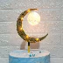 Trang trí bánh Plugin Moon Light Acrylic Chúc mừng sinh nhật Thẻ với Hoàng tử nhỏ Trang trí Thủy thủ Mặt trăng - Trang trí nội thất