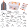 Chín-chain đồ chơi giáo dục-piece trí tuệ khóa nhẫn set hoop dành cho người lớn Kong Ming khóa trí thông minh của trẻ em đồ chơi thế giới đồ chơi
