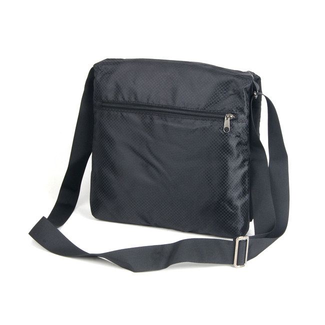 男士休闲尼龙布斜挎包单肩包 时尚潮流轻便学生包多功能包正反背