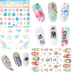 Nail Sticker Nail Sticker Nail Decal Tool Set 3D Phim Hoạt Hình Không Thấm Nước Tiếng Anh Thư Sơn Móng Tay Keo dụng cụ làm nail cho người mới bắt đầu Công cụ Nail