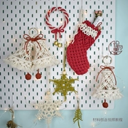 vòng thẩm mỹ Cửa hàng vải dệt tay chuông đồ trang trí Giáng sinh Giáng sinh vớ Tự làm thảm trang trí gói vật liệu tấm thảm tranh tường - Tapestry