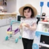 Little Sugar Kids 2019 Mùa xuân mới Áo sơ mi ca rô Pháp Hàng đầu Sợi bông tinh khiết 1-5 tuổi - Áo sơ mi