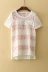Gongzi Yue [trăm] mùa hè mới nhỏ cá tính màu sắc hoang dã ren openwork áo T-Shirt (lần) áo phông dài tay Áo phông
