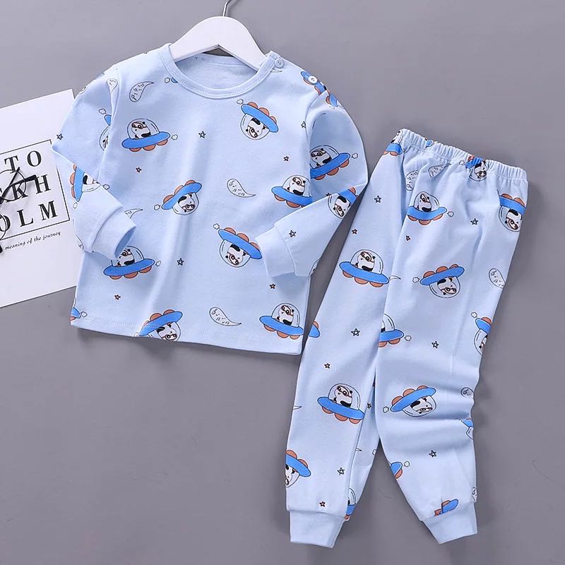Recovery Spaceship6 Months 7 Baby girl One baby Autumn trousers Autumn clothes suit 0 One 1-2-3 year winter Korean version tide pure cotton clothes virgin boy
