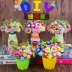 Nút hoa trẻ em chất liệu handmade bó hoa tự làm gói mẫu giáo vẽ sáng tạo đồ chơi bé gái thiệp handmade Handmade / Creative DIY