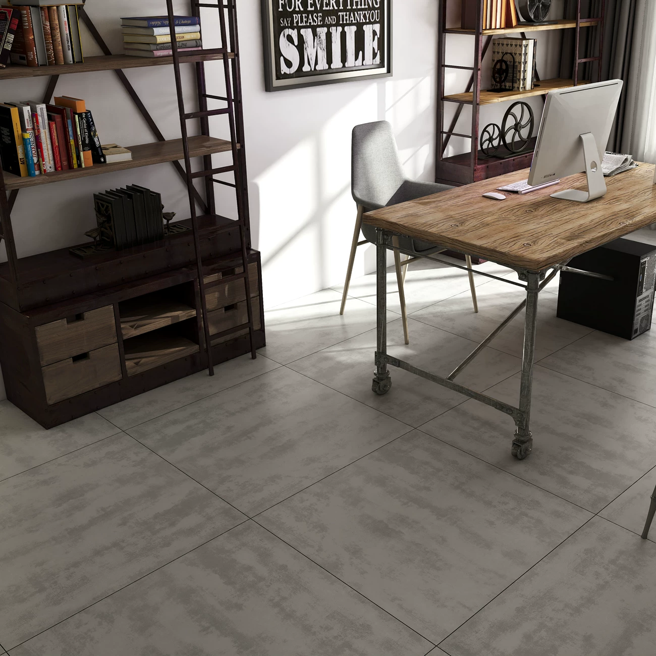 Серые антикварные плитки 800x800, ретро гостиная, 600x1200 противоскользящие плитки, матовые износостойкие плитки 600
