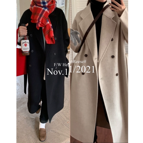 Демисезонное двусторонное шерстяное пальто