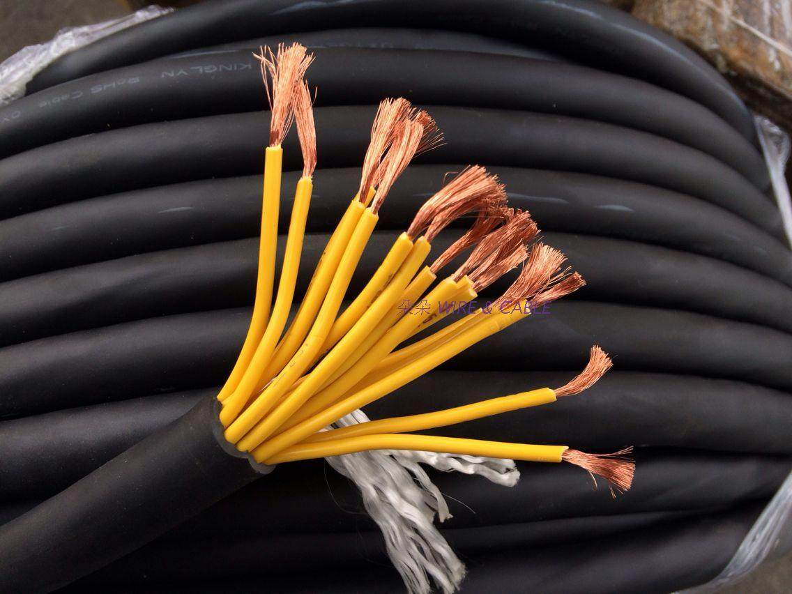 16芯0.75平方电线trvv高柔超软耐折 拖链电缆折不断防冻耐寒耐油