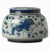 Ruoyun retro trà lưu trữ bể trà Jingdezhen thủ công lon màu xanh và trắng niêm phong Kung Fu phụ kiện trà hộ gia đình - Trà sứ