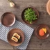 Đen walnut tray vòng khay trà phun sơn chống thấm tấm gỗ toàn bộ tấm gỗ trái cây khô tấm đĩa gỗ tấm