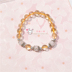 Nguyên bản màu hồng tự nhiên Crystal Pink Chalcedony Bracelet Bracelet Blue Blue Chalcedony Sweet Fresh Nữ Sinh nhật - Vòng đeo tay Clasp vòng tay hermes Vòng đeo tay Clasp