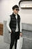 Mùa đông mới của Hàn Quốc phiên bản của tự trồng đứng cổ áo nam cotton vest thời trang ngắn cotton vest áo khoác thanh niên vest vai vest