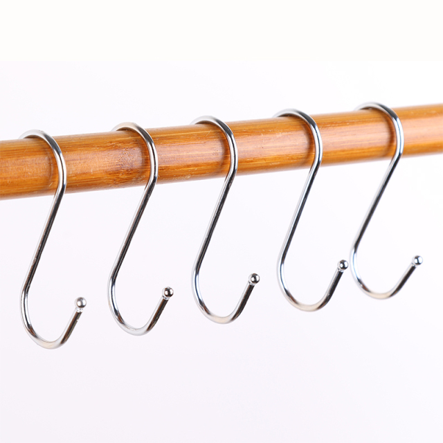 s型挂钩不锈钢金属挂勾衣服装厨房衣橱小号大号s形勾子晒腊肉香肠