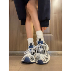 Папа обувь 老爹鞋女2023新款夏季网面透气复古做旧九代走秀款厚底增高男女款
