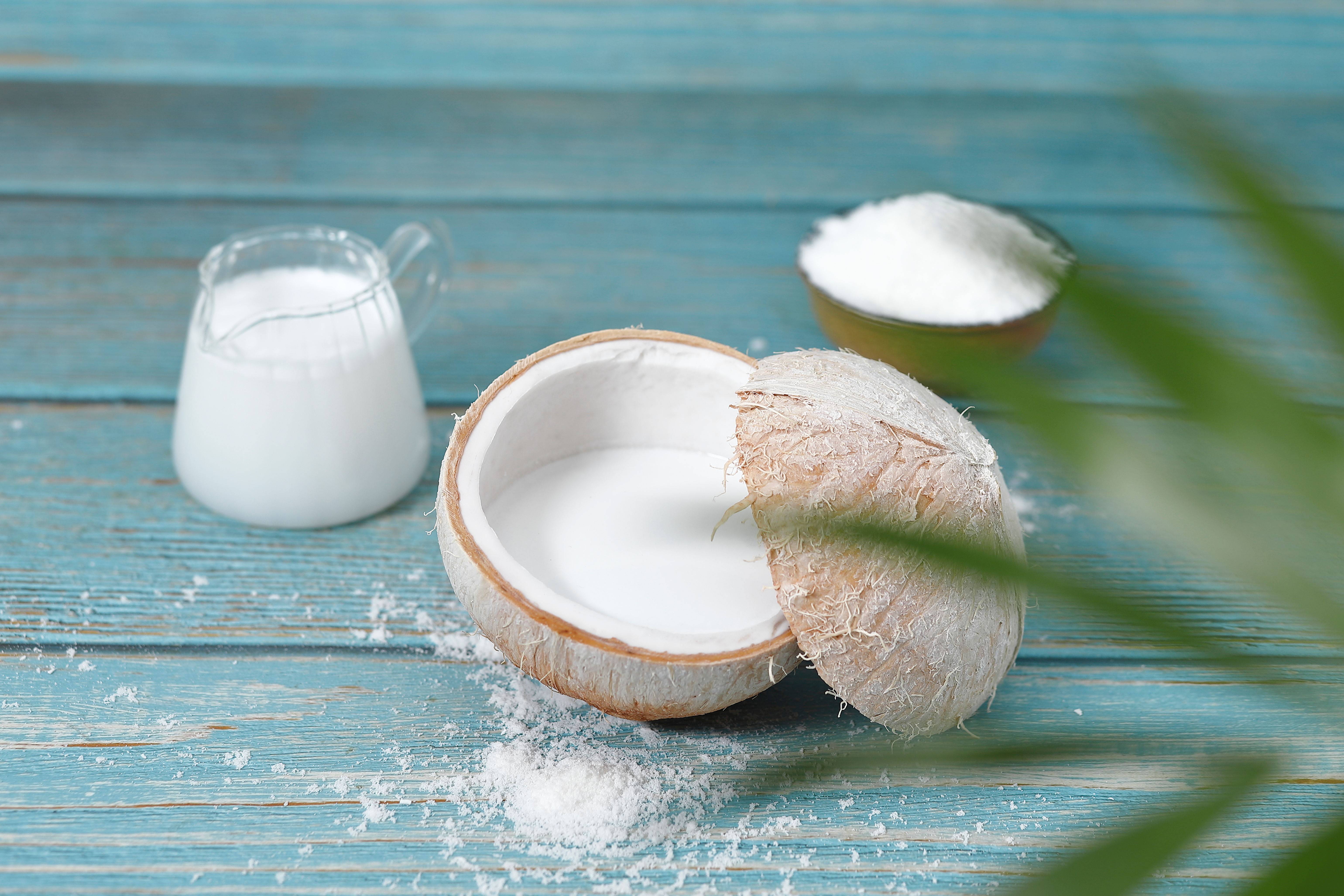 如新鲜椰汁般的椰子粉浓郁椰香蔓延开来