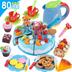 Piggy Pezi Peggy Peggy Becky và Yuet Đồ chơi Trẻ em Play House Kitchen Set Boy and Girls đồ chơi trang điểm Đồ chơi gia đình