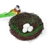 Teng Editor Simulation Bird Gont, травяной гнездо клетки Decorative Ornament Mori Свадебная стрельба оформление