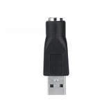 PS/2 MD6 Женщина до USB 2.0 Мужской адаптер разъем для KeyB