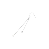 Гипоаллергенные серьги с аксессуарами, коробка, цепочка ручной работы, набор материалов, серебро 925 пробы, «сделай сам»