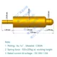 Đầu nối chân cắm lò xo pogopin hút từ với ăng ten lỗ vít đầu dò kiểm tra ống sạc kim pin kim