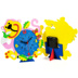 Đồng hồ hoạt hình sáng tạo Trẻ em DIY handmade đồng hồ báo thức bộ dụng cụ mẫu giáo nhận thức thời gian dán đồng hồ đồ chơi stem Handmade / Creative DIY