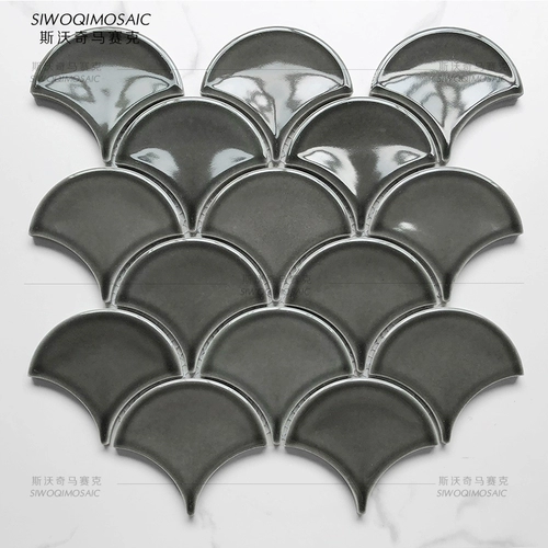 Вентилятор керамический мозаичный фон фон стены рыбь