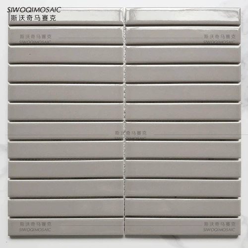 Простая черно -белая серо -серая длинные удары зеленая кухня ванная комната ванная плитка розовая полоса плитка полоса