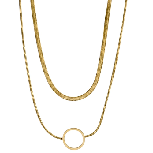 Ожерелье из нержавеющей стали, небольшая дизайнерская цепочка до ключиц, простой и элегантный дизайн