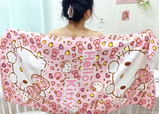 Полотенце 儿童洗澡巾沙滩大毛巾裹巾盖毯新款少女心卡通浴巾吸水纯棉浴巾