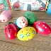 Multicolor trứng cát cát bé búa maracas rattle bé sơ sinh giữ một con tàu đồ chơi đuổi âm thanh lúc lắc trực quan chút Đồ chơi bằng gỗ