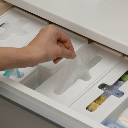 Японская импортная пластиковая коробка для хранения, ящик для хранения