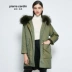 Bộ lông của phụ nữ Pierre Cardin để vượt qua phần dài của chiếc áo lót lông thỏ lớn cổ lông 2019 mới chính thức trực tiếp - Faux Fur Faux Fur