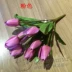 Năm mới hoa nhân tạo 9 đầu hoa tulip giả hoa nụ hoa nhựa trang trí hoa cành hoa ngoài trời cắm hoa hộp - Hoa nhân tạo / Cây / Trái cây