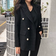Thu đông 2018 phiên bản Hàn Quốc mới của áo khoác nhỏ phù hợp với nước hoa nữ chic chic thời trang nữ khí chất ngọc trai phù hợp với len