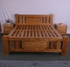 Đôi cũ giường gỗ elm 1,8 m 2,2 m 2 m 1,5 m giường với một chiếc giường vững chắc tủ đầu giường - Giường