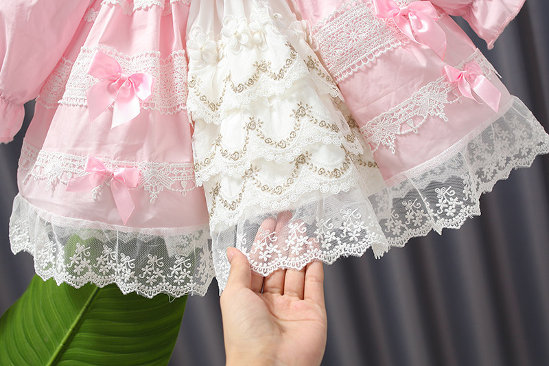 Girls Lolita Dress Spring and Autumn Baby Long Sleeve Princess Dress Spanish Children Dress Girl Lori Dress